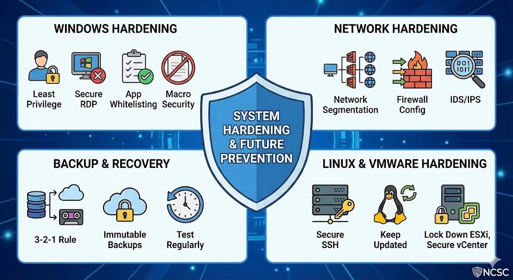 System Hardening and Future Prevention